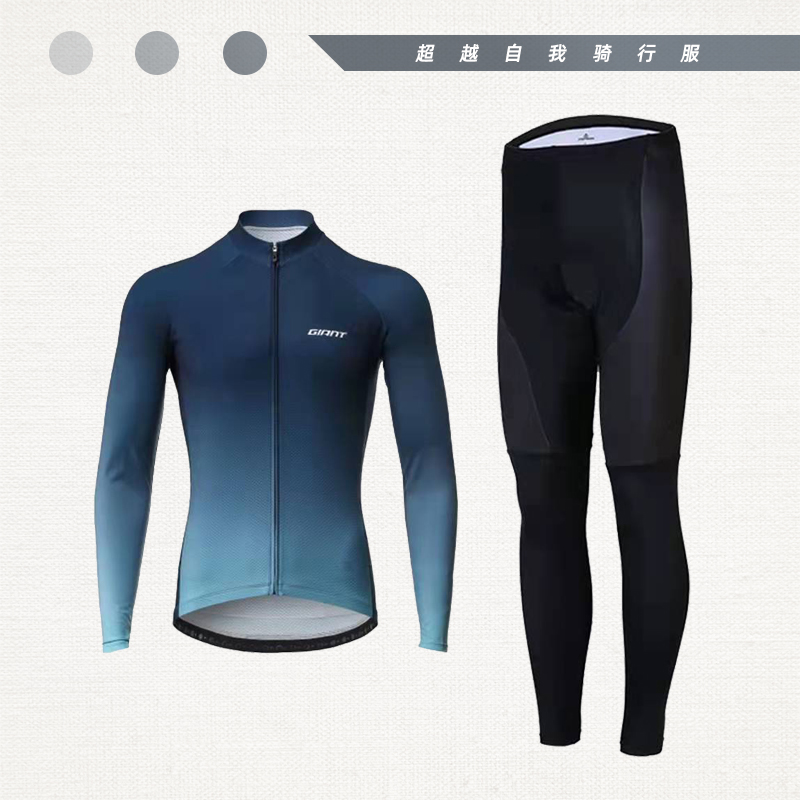 Spring Summer Style Long Sleeve Riding Suit Suit Men And Women's Mountain Road Self-Fleet Version Tight Fit Speed Dry Breathable Blouse