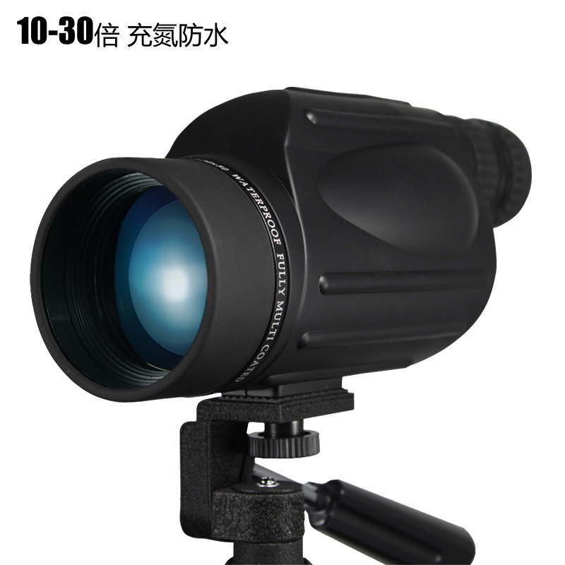 High Shepherd Zoom Telescope Single Cylinder 10-30x50 High-fold HD Appearance Target Mirror Single-Eyed Spectacle Bird Watching