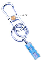  Shanghai Boyou A270 keychain double ring keychain blister pack
