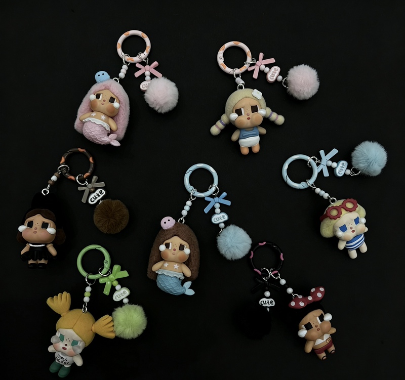 Crybaby Series Cute Baby Phone Chain Bag Chain Car Pendant DIY Free Phone Pad