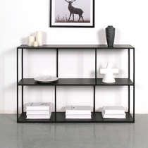 Nordic porch table simple modern corridor entrance hall sofa rear shelf light luxury end view storage rack