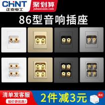 Zhengtai audio socket panel type 86 Hi-fi audio power socket wiring socket One audio special socket