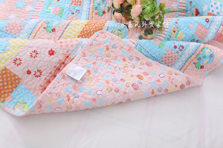 Bộ đồ giường mới teen phim hoạt hình Hàn Quốc bông twill quilted bed bìa mẫu giáo bìa là điều hòa không khí bởi trẻ em