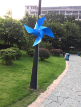 Xinhong super strong Four Corners large outdoor windmill blue outdoor Real Estate Park tourist attractions big windmill