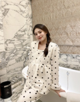 PEIPEI Pepe pregnant women dress autumn and winter months Home Clothing Spots October October November Postnatal Pyjamas Lactation Suits