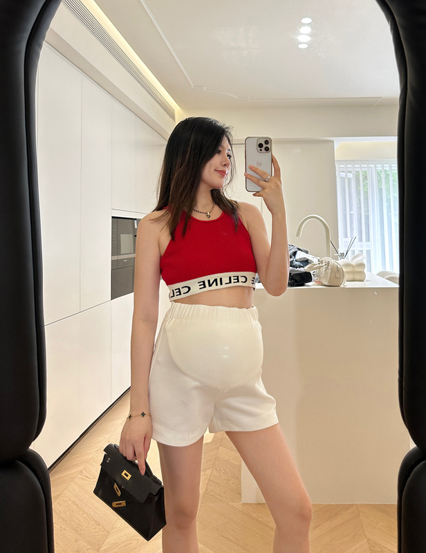 Peipei Maternity Wear High-End Maternity Shorts Summer Base Layer Wide-Leg Summer Safety Shorts Maternity Pants Plus Size