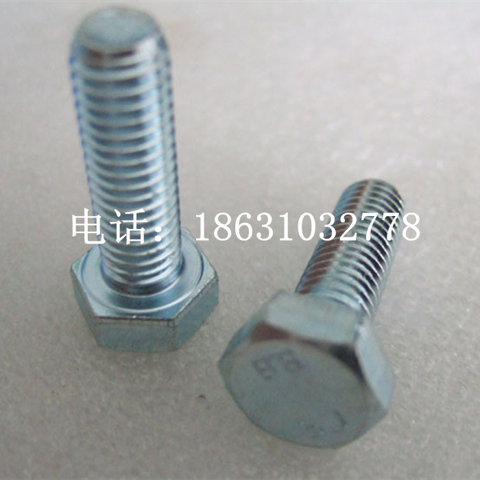 Factory direct hot-dip galvanized outer hexagon bolts and screws are available from stock