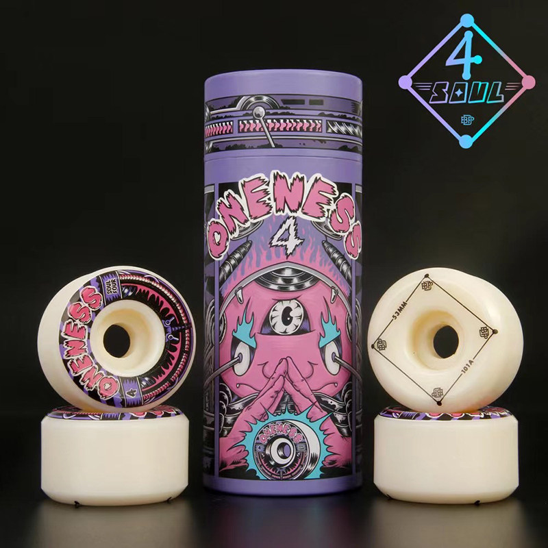 ONENESS 104A ダブルキックウィール（スケートボード用）、四輪駆動、幅広ダブルキックウィール、高硬度、ストリートブラッシングテクニック対応