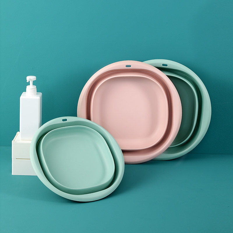 Plefolding washbasin Tourist outdoor portable shrink plastic size Number of washbasin Sub-student Dormitory Laundry Basin