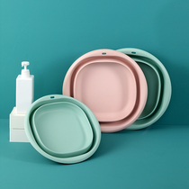 Foldable washbasin travel outdoor portable shrink plastic large and small wash basin student dormitory laundry basin