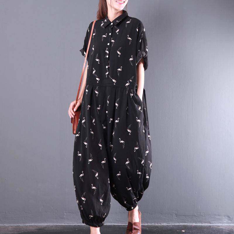 Pregnant Women summer pants chiffon wide leg pants loose tooling nine-point jumpsuit tide mom casual jumpsuit bloomers