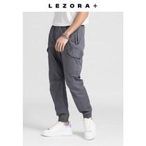 (Mid-year promotion) ji Jane functional thin paper poplin double pocket overalls casual pants men