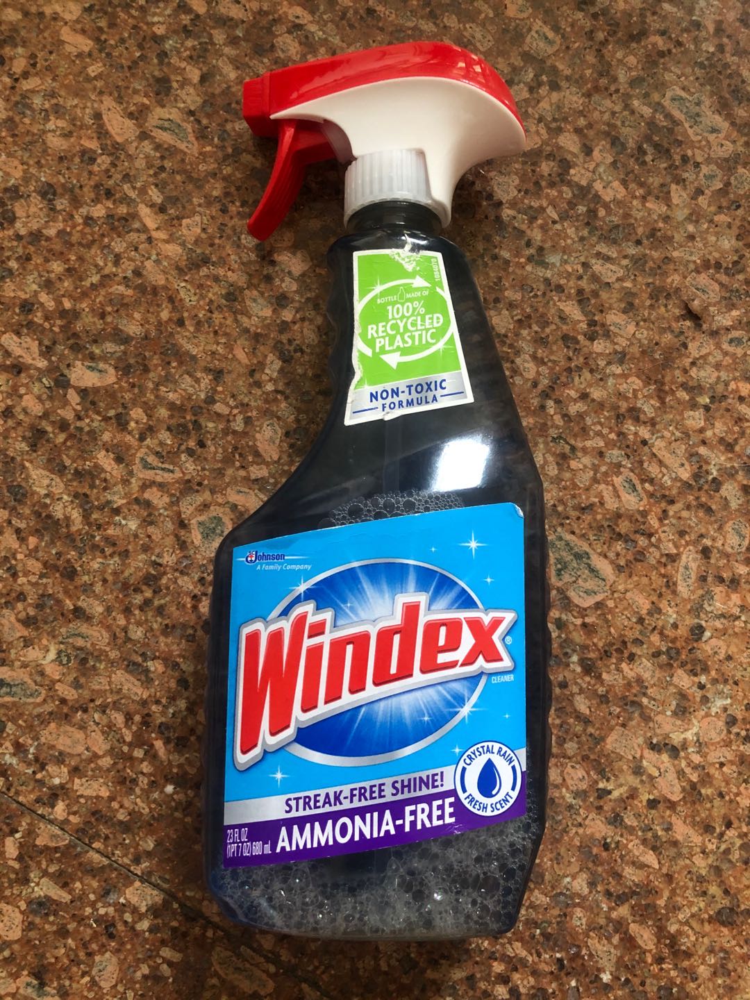 Spot Windex Powered Glass Cleaner with Ammonia-D Glass Cleaner