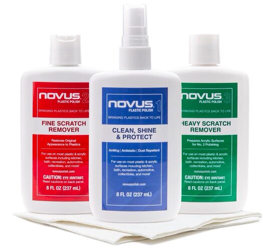 NOVUS Plastic Polish Cleaning Set 塑料划痕清洁抛光打蜡去除剂