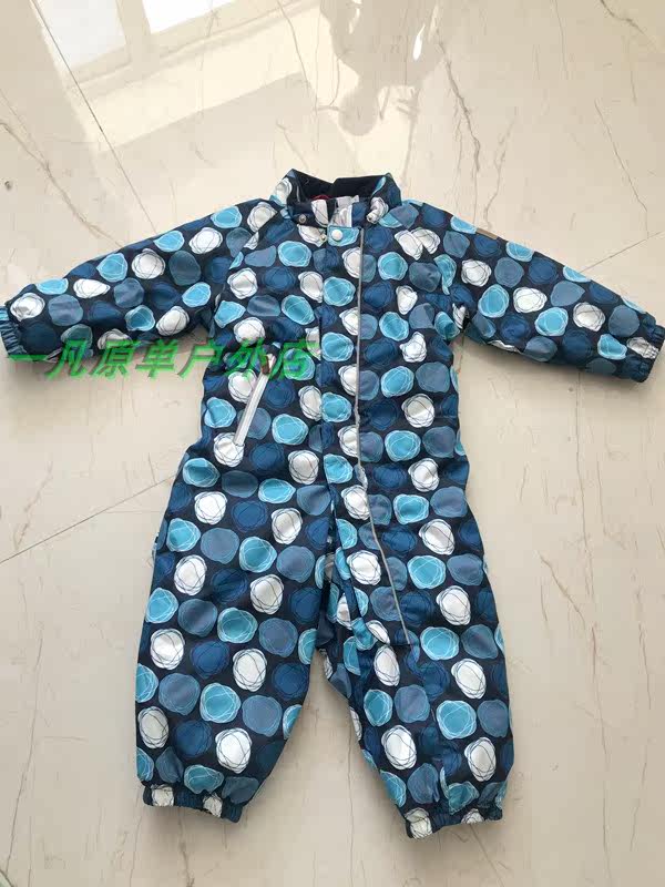 Children's outdoor connected ski suit windproof and waterproof thickened warmth (no hat special price)