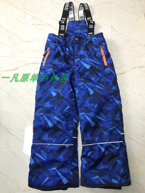 Outlet Canada Children Ski Pants Windproof Waterproof Wear Strap Cotton Pants Thicken Warm Outdoor Snowy Countryside-Taobao