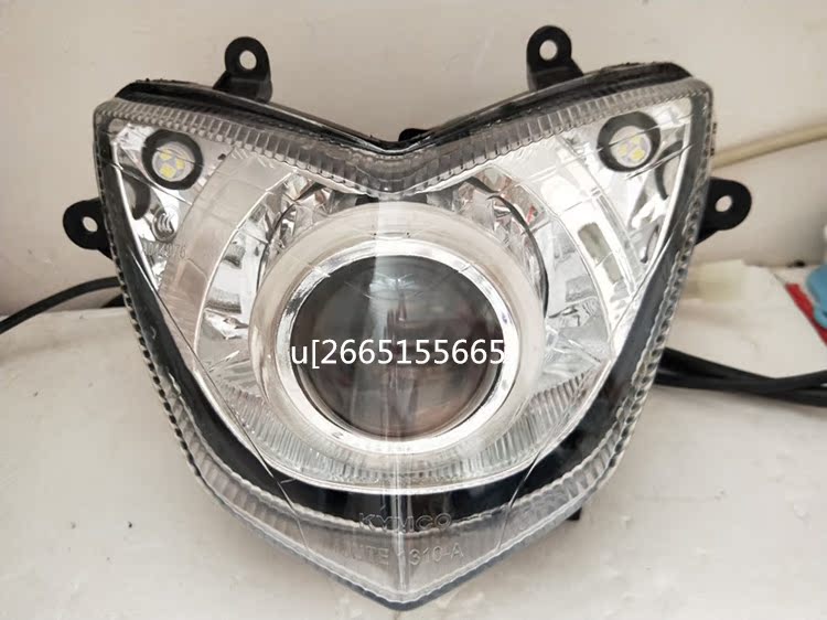 Quảng Dương di chuyển Li Ling Li Jinli 125 lắp ráp đèn pha Hella năm ống kính đôi ánh sáng Xenon Angel mắt quỷ - Đèn HID xe máy 	đèn pha led 50w xe máy	