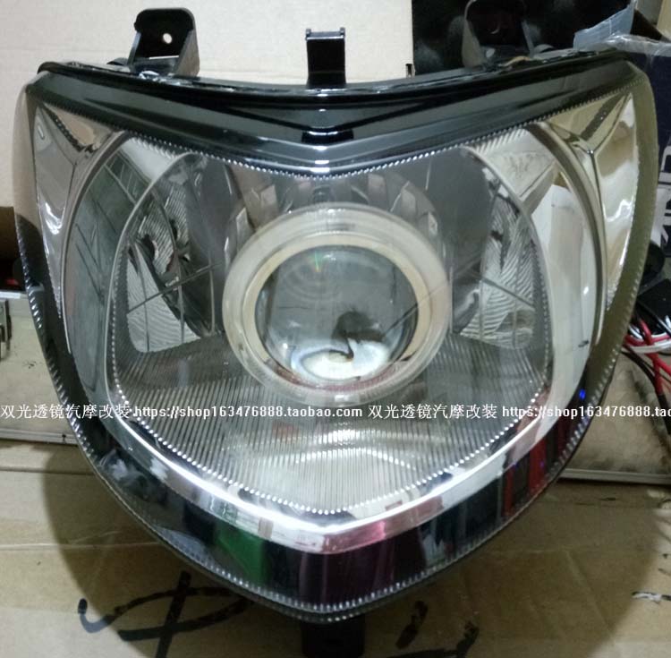 Hi Star HJ100T-7 xe máy đôi ống kính thiên thần mắt quỷ xenon đèn pha lắp ráp đèn pha - Đèn HID xe máy đèn pha xe máy wave