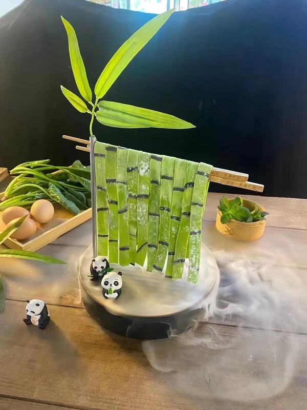 Gake Panda Bamboo Noodles Internet Celebrity Hot Pot Bean Fishing New Product Special Ingredients Panda Noodles Vegetable Noodles 30 Packs * 150g