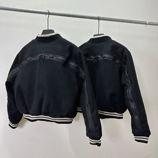 【纯原顶版】Dries Van Noten  DVN拉链棒球服毛呢外套棉服男女