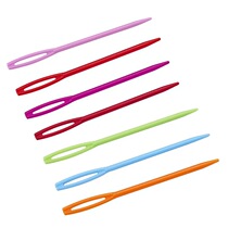 Haici hand-made 7cm color plastic needle sweater braided rope braided suture needle Safety sewing needle Velvet thread needle