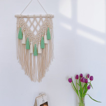 Hai Ci hand-made  Mu  tapestry ins small fresh tassel background wall meter box decoration Nordic DIY material package