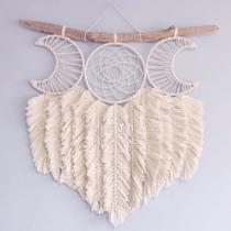 Haici hand-made crescent moon dream catcher material package finished product customization Fun handmade cord knitting home decoration