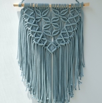 Haici hand-made spring tapestry material package finished product custom home decoration hand-woven pendant rope woven macrame