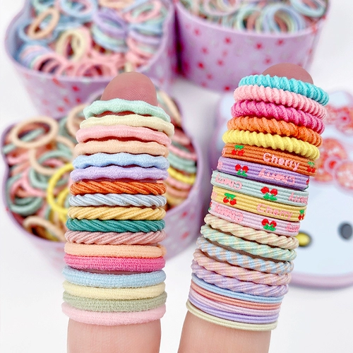 Детская резинка для волос, маленький безвредный эластичный детский аксессуар для волос с косичкой, не повреждает волосы