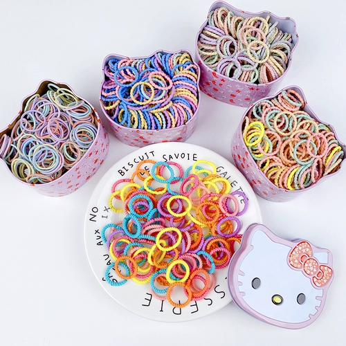 Детская резинка для волос, маленький безвредный эластичный детский аксессуар для волос с косичкой, не повреждает волосы