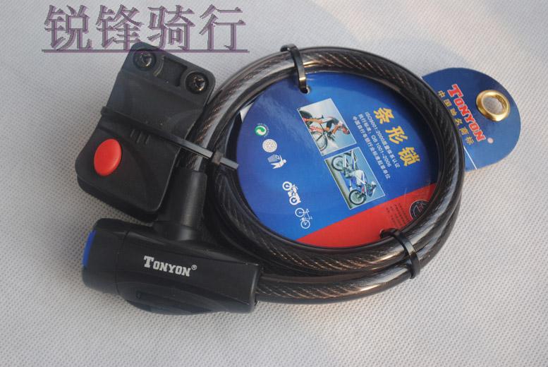 2019TONYON universal steel wire cable lock Bicycle lock Bicycle lock Bicycle ring lock Mountain bike road bike
