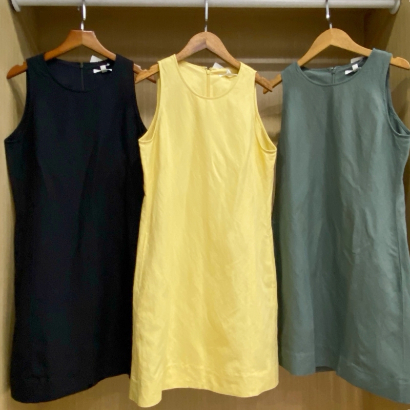 Japanese-Style Women's Linen Blend Mini Dress, Sleeveless Short Dress for Outings, 2025 Spring/Summer New Model 474072