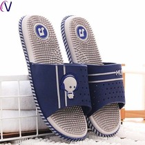 Massage slippers men summer foot massage slippers female household plastic indoor non-slip bath acupoint sandals