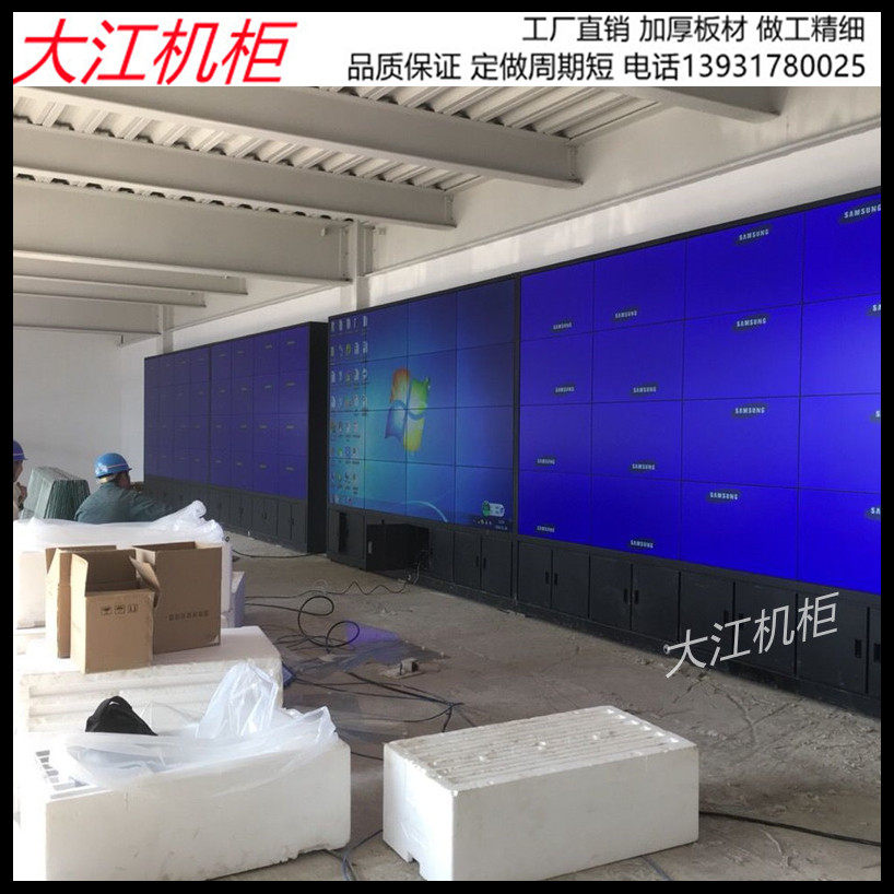 Monitor TV wall cabinet 42 inch splicing screen wall bracket LCD assembly landing cabinet operating table