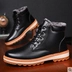 Giày cotton mùa đông 2018 nam cộng với nhung nam tuyết cao cổ giản dị cao cổ dày ấm áp Martin boot cotton ngắn giầy boot nam Giày ống