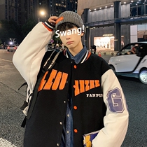 X TNF MDNS Alphabet Collage Baseball Suit Jacket Man Autumn Winter Dress New Cotton Clothing Thickened Cotton Clot Cotton Padded Jacket