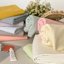 Macaron cream yellow -- single piece pure cotton bed hat full cotton mattress protective sheath pure color bed cover dust cover bed cover