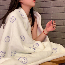 Fine and soft and warm cotton ~ -- winter thickened warm goat velvet velvet bed with blanket blanket