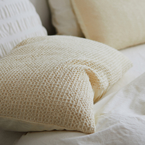 3D honeycomb ~ -- Overseas custom -- Nordic minimalist style personality pillowcase pair of pillow headgear 48x74cm