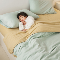 Knitted fabric soft glutinous close-fitting summer thin air conditioning quilts by full cotton summer cold by pure cotton summer