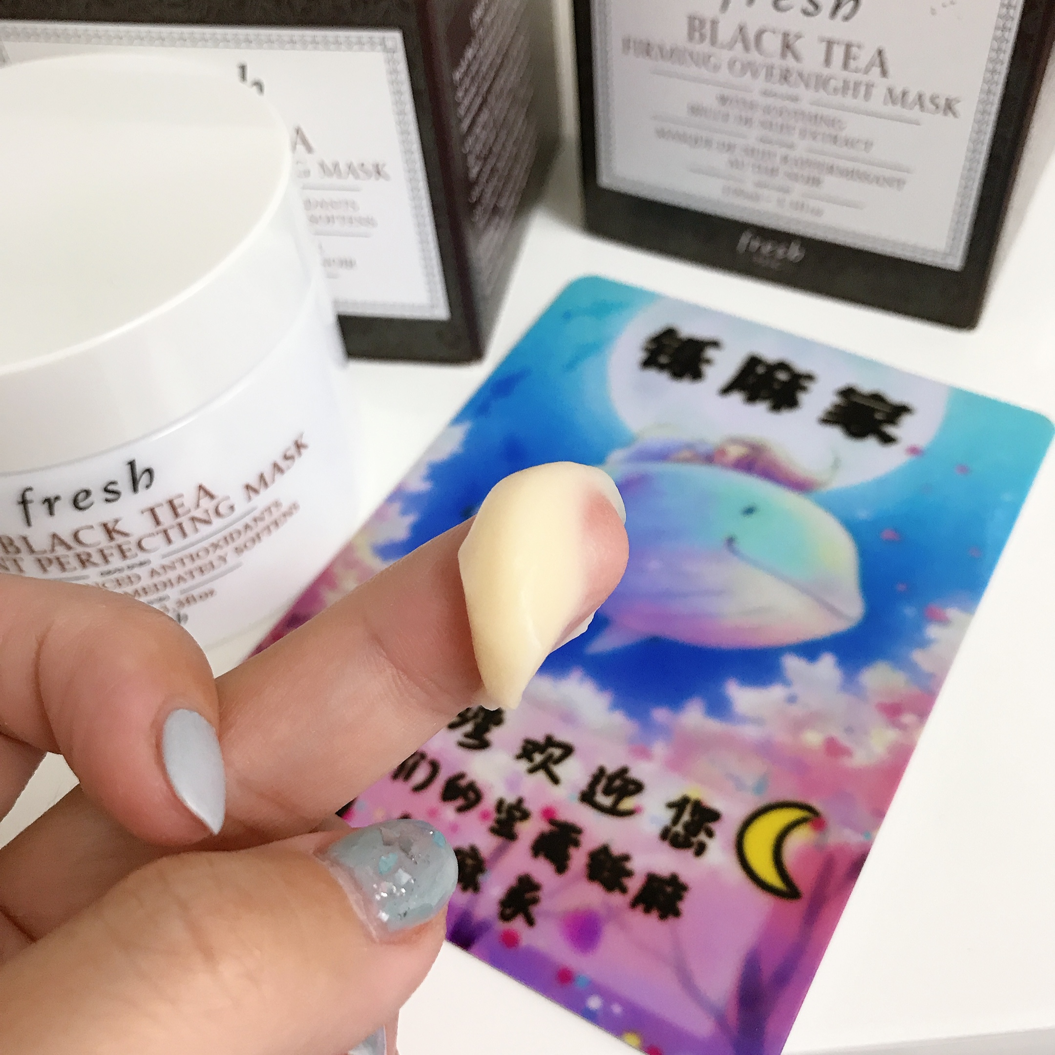 Mặt nạ thơ Spot Fresh Fulei Rose / Black Tea / Black Tea / White Clay Smearing Black Can Tightening Sleep 100ml mặt nạ ngủ cấp ẩm