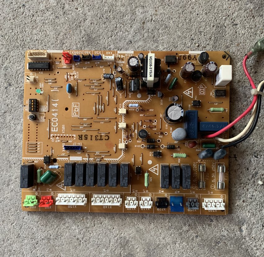 Large Gold Air conditioning 5P ENGINE COMPUTER BOARD Motherboard EC0414 RY125DQY3CRY71DQY3C