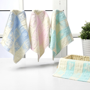 【月好】儿童纯棉纱布方巾3条装