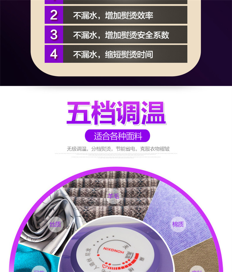Red Heart ủi sắt Quần áo Giặt khô Hộ gia đình Công suất cao Cầm tay Mini Steam Iron gc576