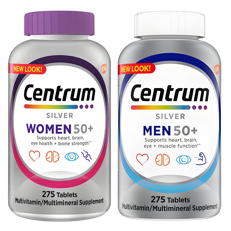 【送健康】Centrum善存海外中老年女性男性复合维生素vc275粒 元善存进实拍商品图