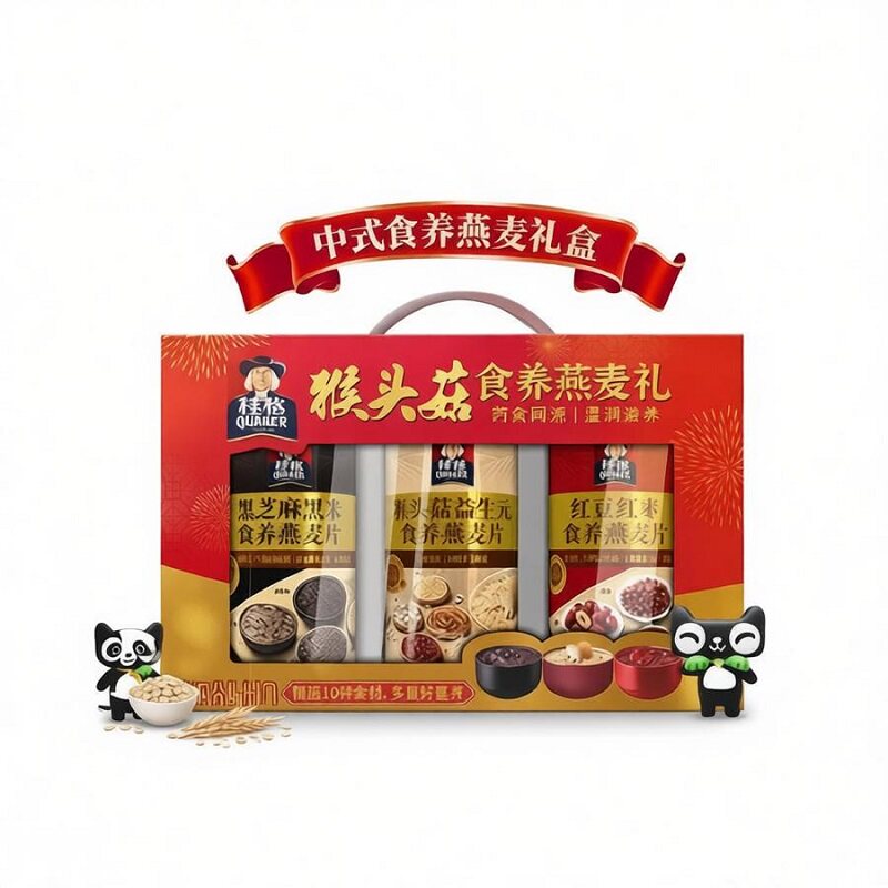 桂格猴头菇养胃高纤燕麦礼盒1080g