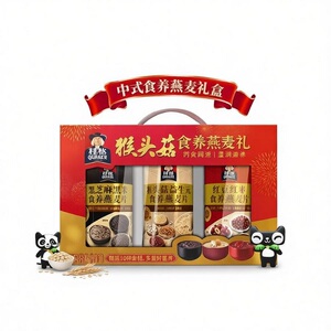 桂格猴头菇养胃高纤燕麦礼盒1080g