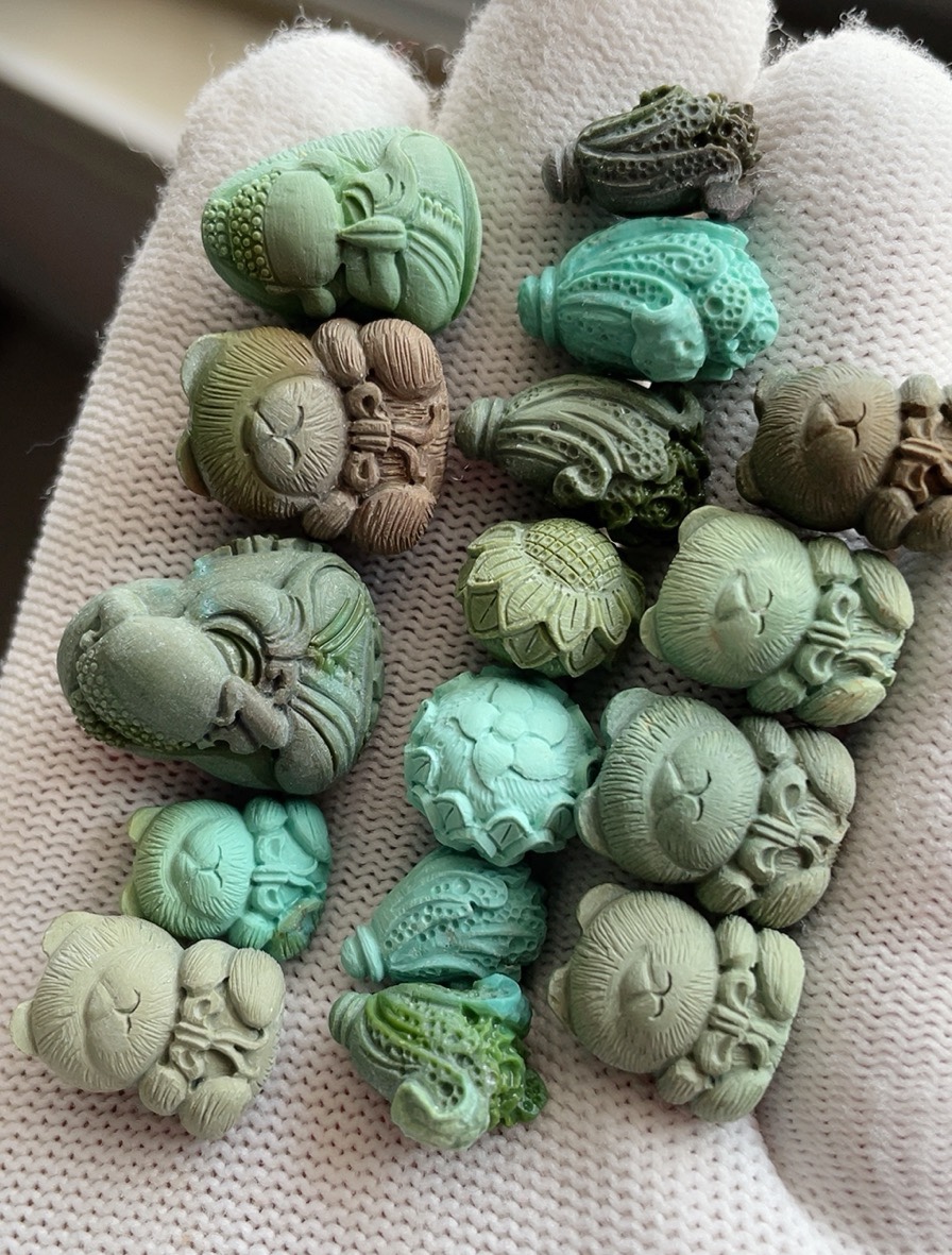 Buy Hubei pure natural green pine stone looking for me to be a direct sow-to-shoot super-connected private pat invalid ...