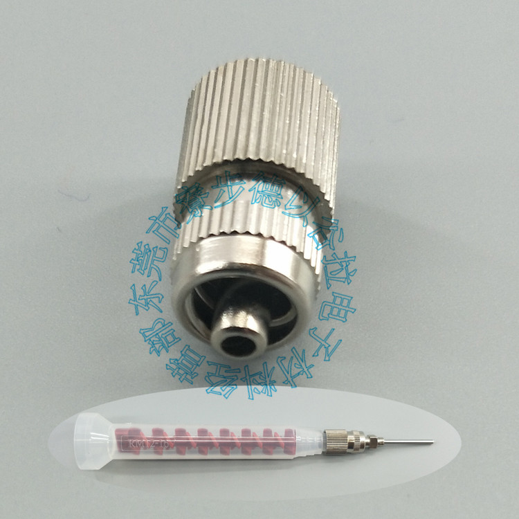 Dynamic mixing pipe switching AB glue spiral pipe joint point glue mixing rubber nozzle metal threaded joint RM12-16 26
