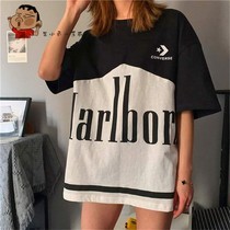 Summer Converse Converse short-sleeved T-shirt men and women pure cotton loose casual student sports lovers top tide